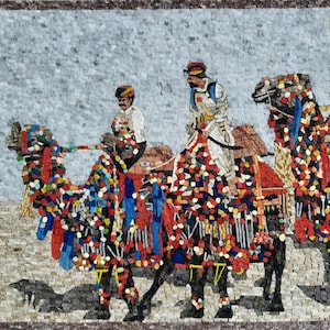 Benutzerdefinierte Wandkunst Mosaik Design Wand Art Nature Art Deco Handmade Mosaik Wandbild