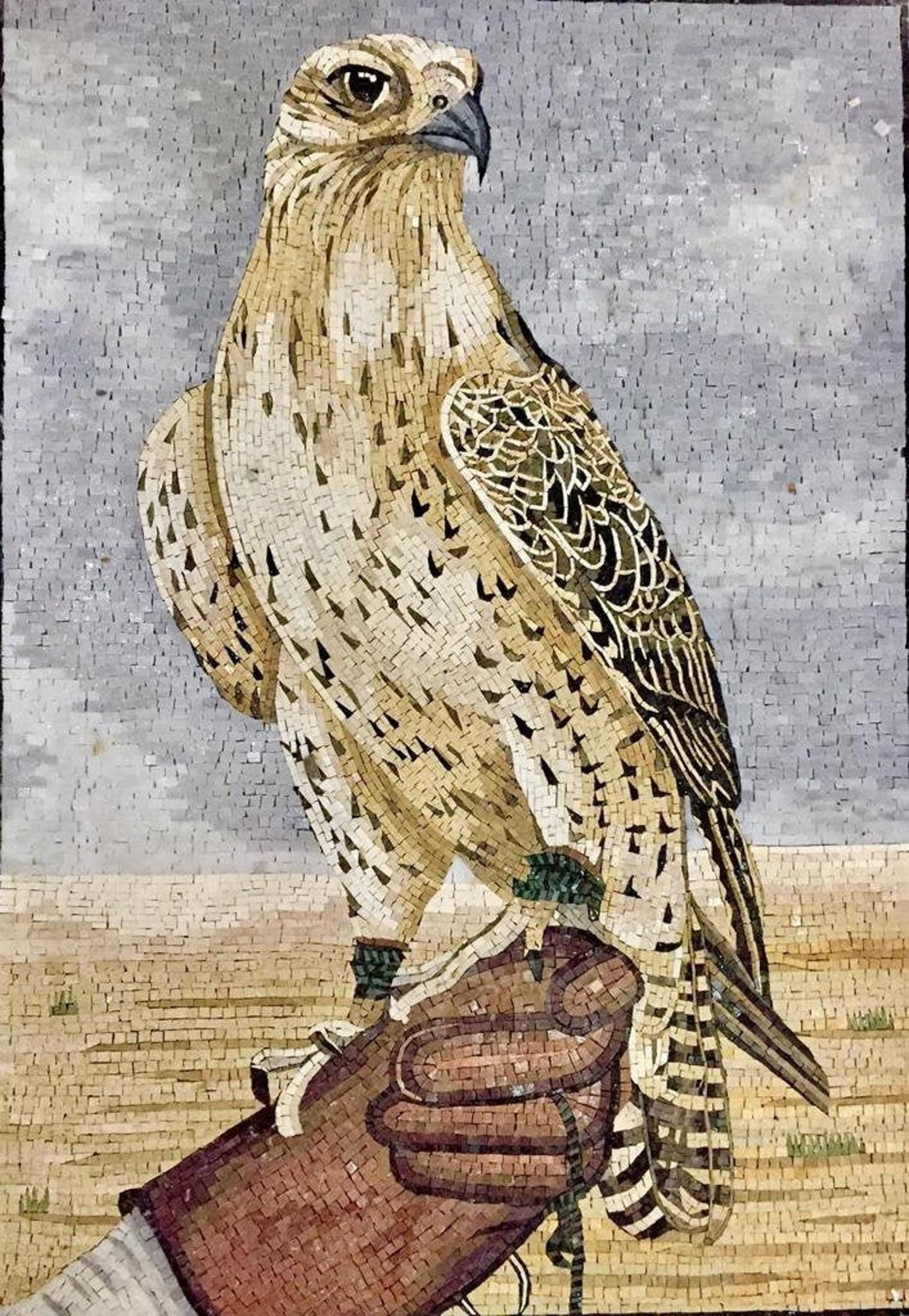 Falcon Mosaic Art Falcon Wall Art Falcon Mosaic Artwork Etsy