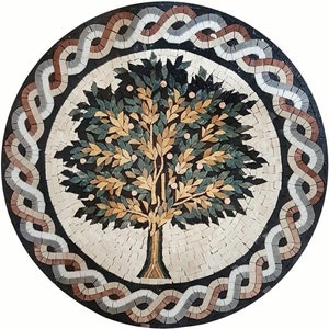 kitchen Decor , Tree of life Wall Art - Mosaic wall Art - kitchen backsplash-modern kitchen - Stove backsplash