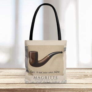 LOQI RENE MAGRITTE ‚Die Verräterischen Bilder‘ Tote Bag – Recycelt & Kunstvoll