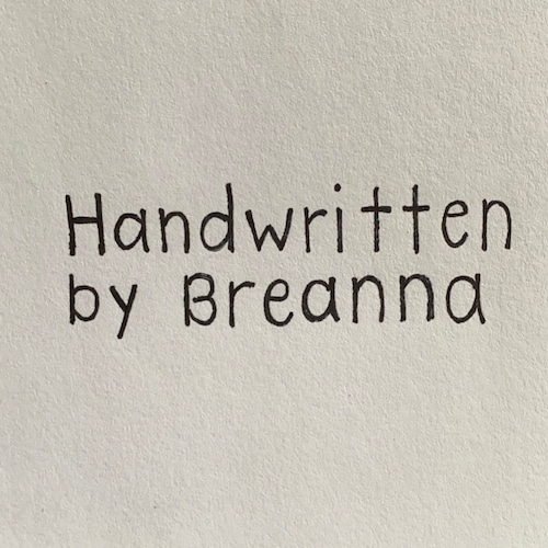 HandwrittenByBreanna - Etsy