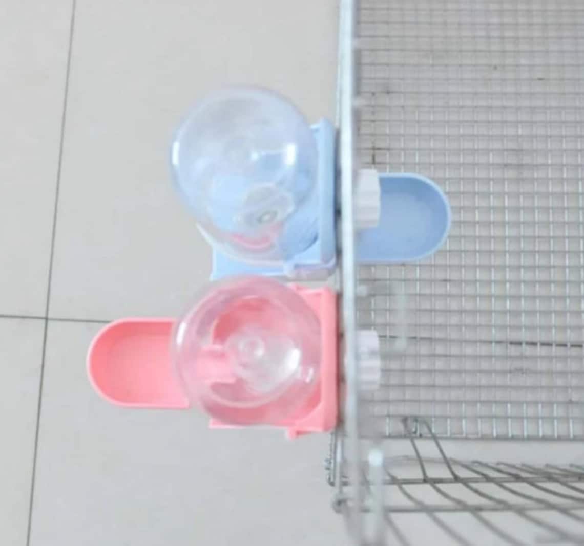 Small Animal Cage Water Bottle Feeder for Rabbits Hamsters Etsy