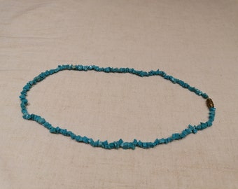 Turquoise necklace, 4 mm faceted