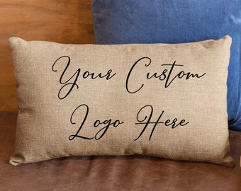 Custom Burlap Pillow Custom Burlap Pillow, Burlap Outdoor Throw Pillows