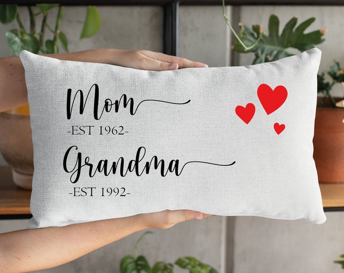 Grandmother Mothers Day Pregnancy Announcement Personalized Gift Grandma Gift Pillow Gift for Grandma Mothers Day Gift For Grandma