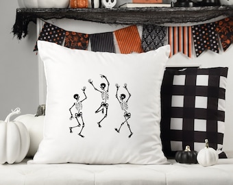 Multicolor Hadley Designs Dancing Skeletons 18x18 Funny Squad Halloween Friends Throw Pillow Multicolor Hadley Designs Dancing Skeletons 18x18 Funny Squad Halloween Friends Throw Pillow
