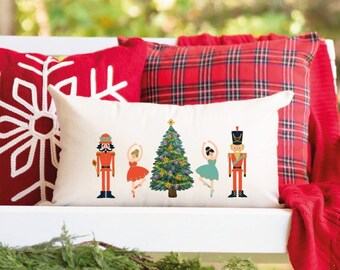 nutcracker christmas pillows