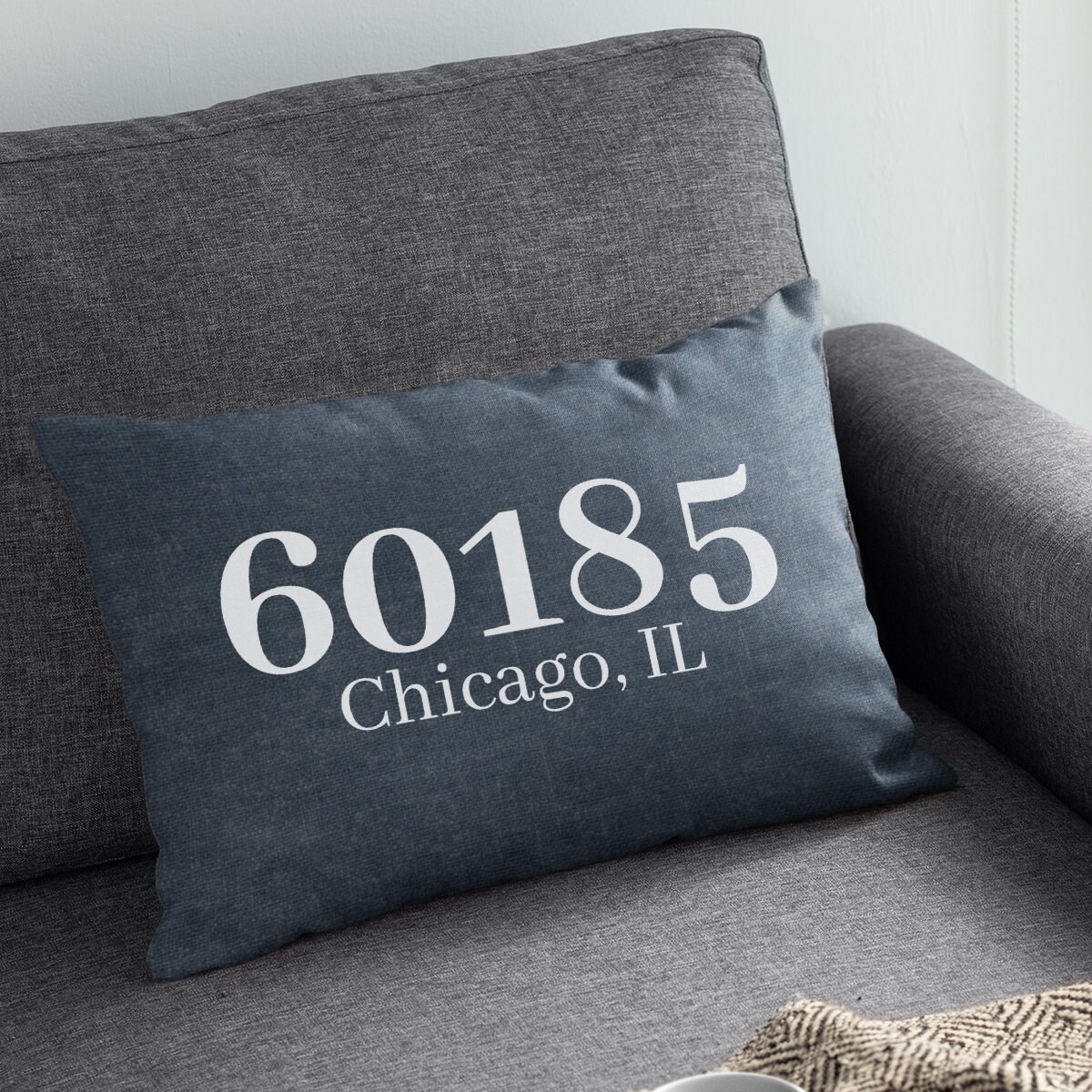 Zip Code Pillow Custom Pillow Covers Personalized Zip Code Etsy UK