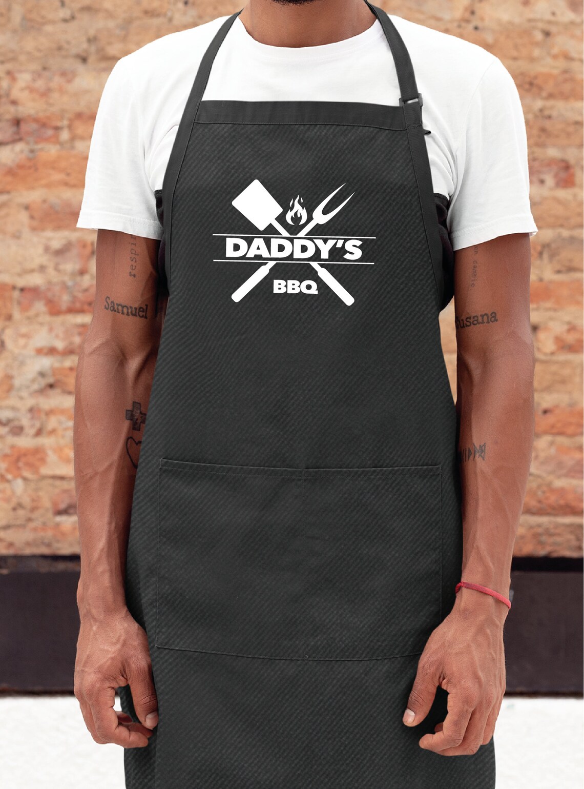 BBQ Dad Apron Fathers Day Apron Barbecue Apron Funny Dad Etsy