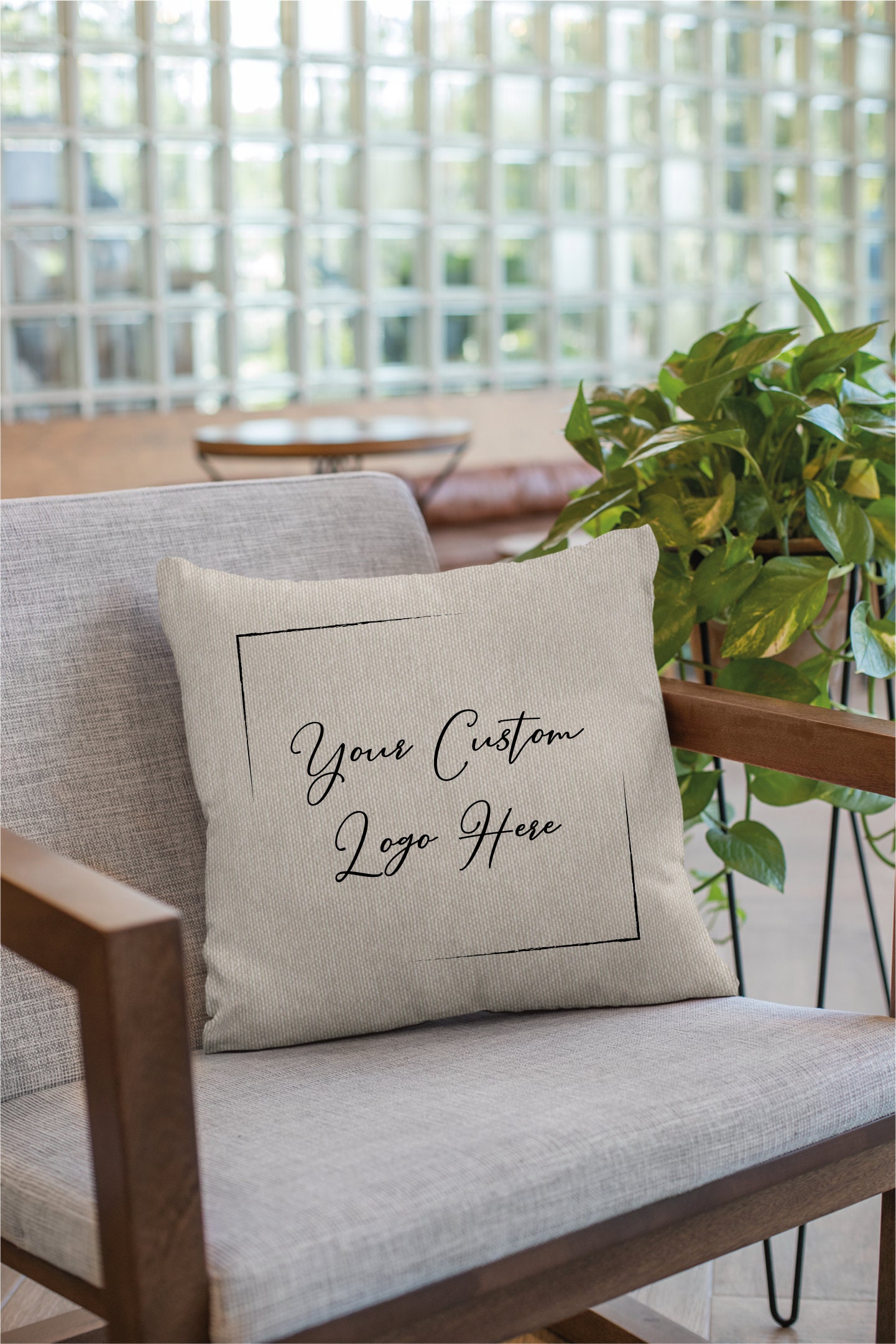 Custom Logo Pillow Company Pillow Personalize Pillow Covers Etsy