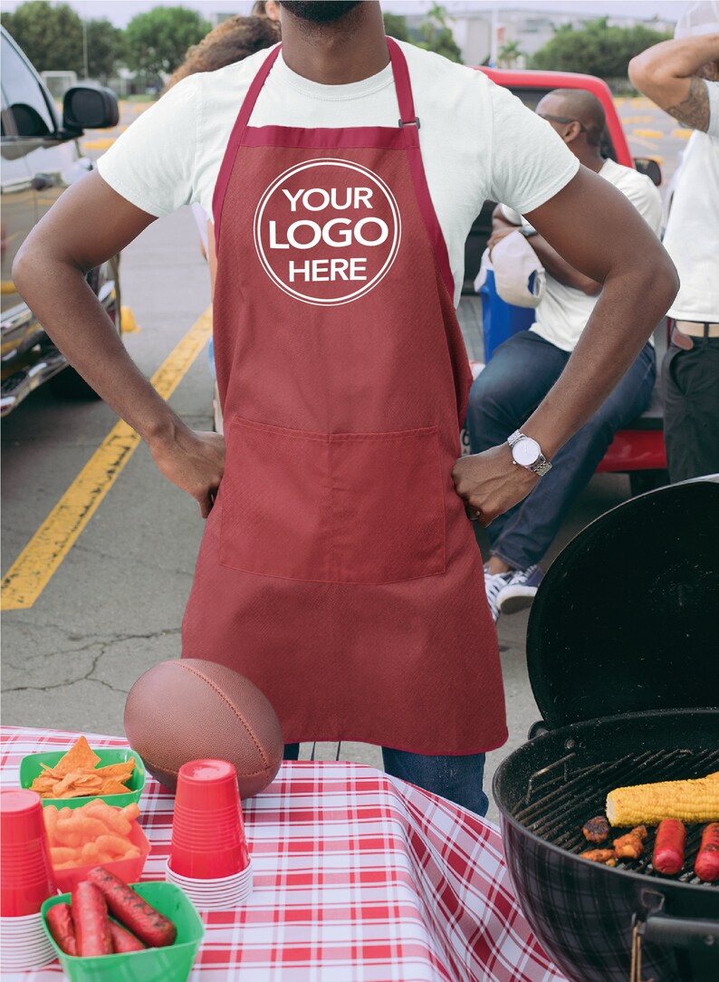 Logo Apron Custom Logo Apron Custom Apron Personalized Etsy Canada