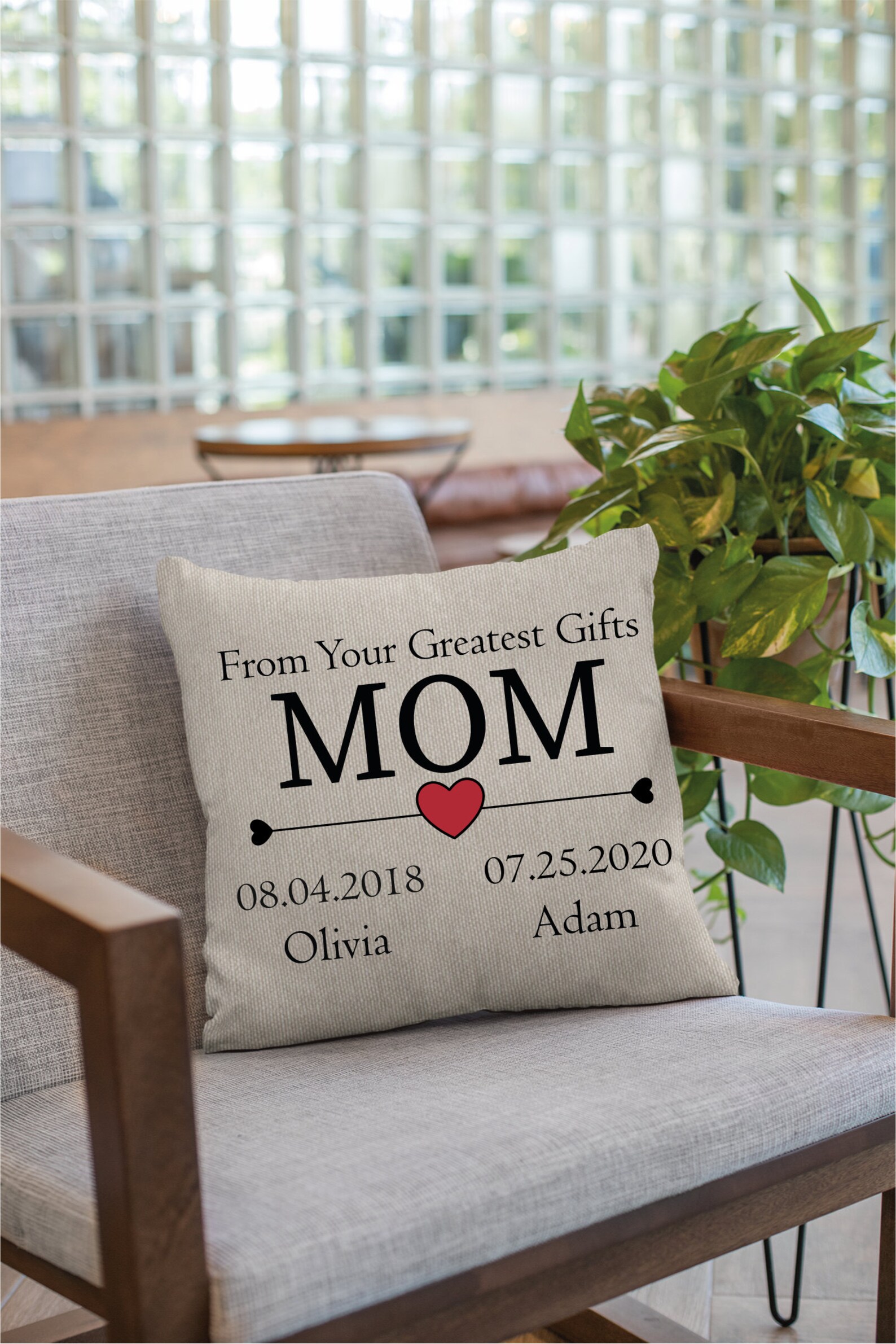 Mothers Day Pillow Personalize Pillows Mom Birthday Gift Etsy