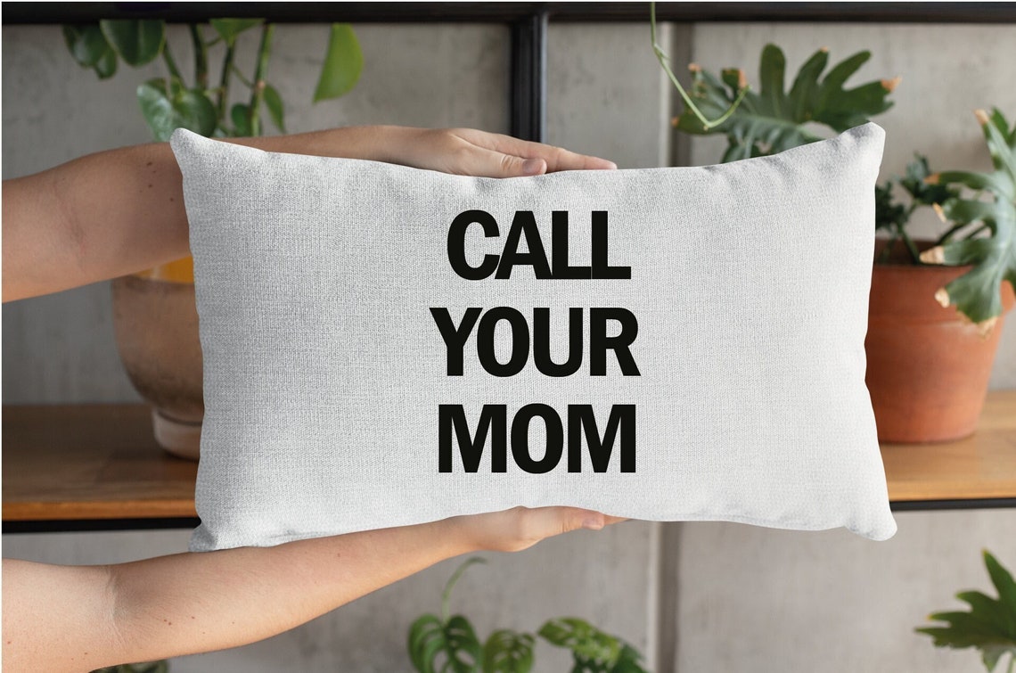Call Your Mom Pillow Collage Dorm Pillow Dorm Pillow Cover Etsy