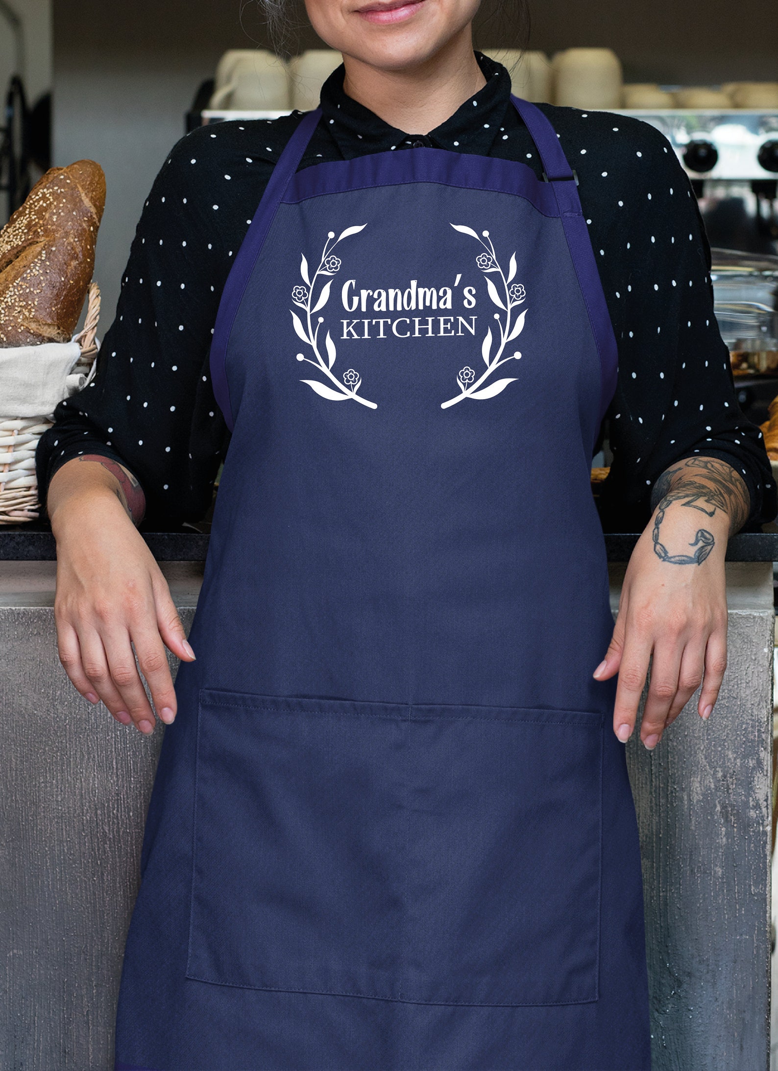 Grandma Apron Grandma Kitchen Apron Personalized Apron Etsy