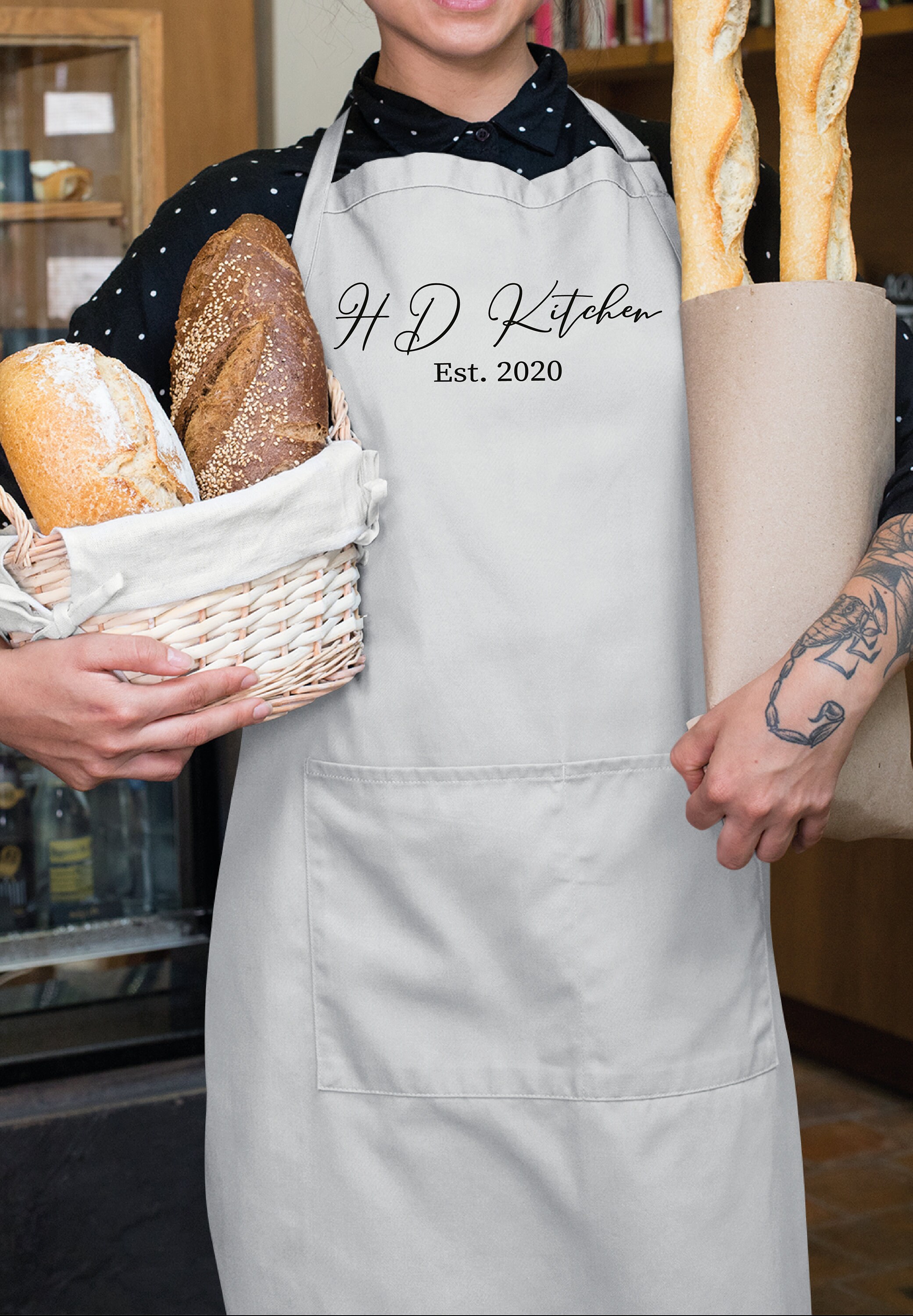 Apron For Woman Kitchen Apron Custom Apron Baking Apron Etsy