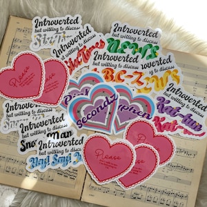 Starto + TOBE Adesivi personalizzati in vinile impermeabile fustellati // IMP. Snow Man SixTones timelesz Giappone jpop idol laptop journal waterbottle fangirl