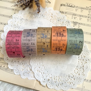 Authentisches Vintage UK ultimative Bus Ticket Pack - 20 Stück || neutrale pinke junk journal scrapbooking real ephemera Erinnerungsstücke Transport
