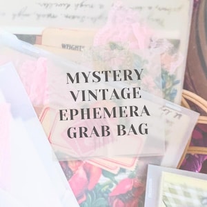 SUMMER Mystery Vintage Ephemera Wundertüte || Vintage Antik Papier Pack Bundle Collagen Junk Journal Kit Planer Mixed Media Deko Schrott