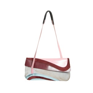 MIU MIU S/S 2000 Bag / Miu Miu Leather Mesh Tech Baguette Bag / Blue Pink  Suede Miu Miu 2000 Runway Bag / Miu Miu Spell Out Logo Mini Bag - Etsy