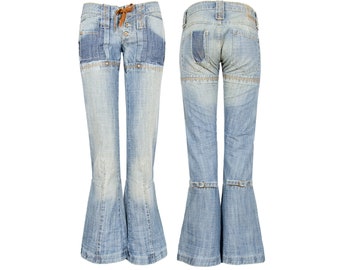 デニム・ジーパン Marithe + Francois Girbaud W SLIM BOOTCUT DENIM PANTS light 2000s Marithé + François Girbaud Flared Low Waist Jeans