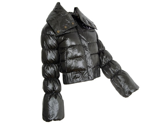 Roberto Cavalli Flared Sleeves Cropped Puffer Jacket Vintage