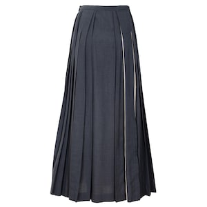 Vintage "IWISH" by Yohji Yamamoto long pleated skirt with contrasting panels / Made in Japan image 8