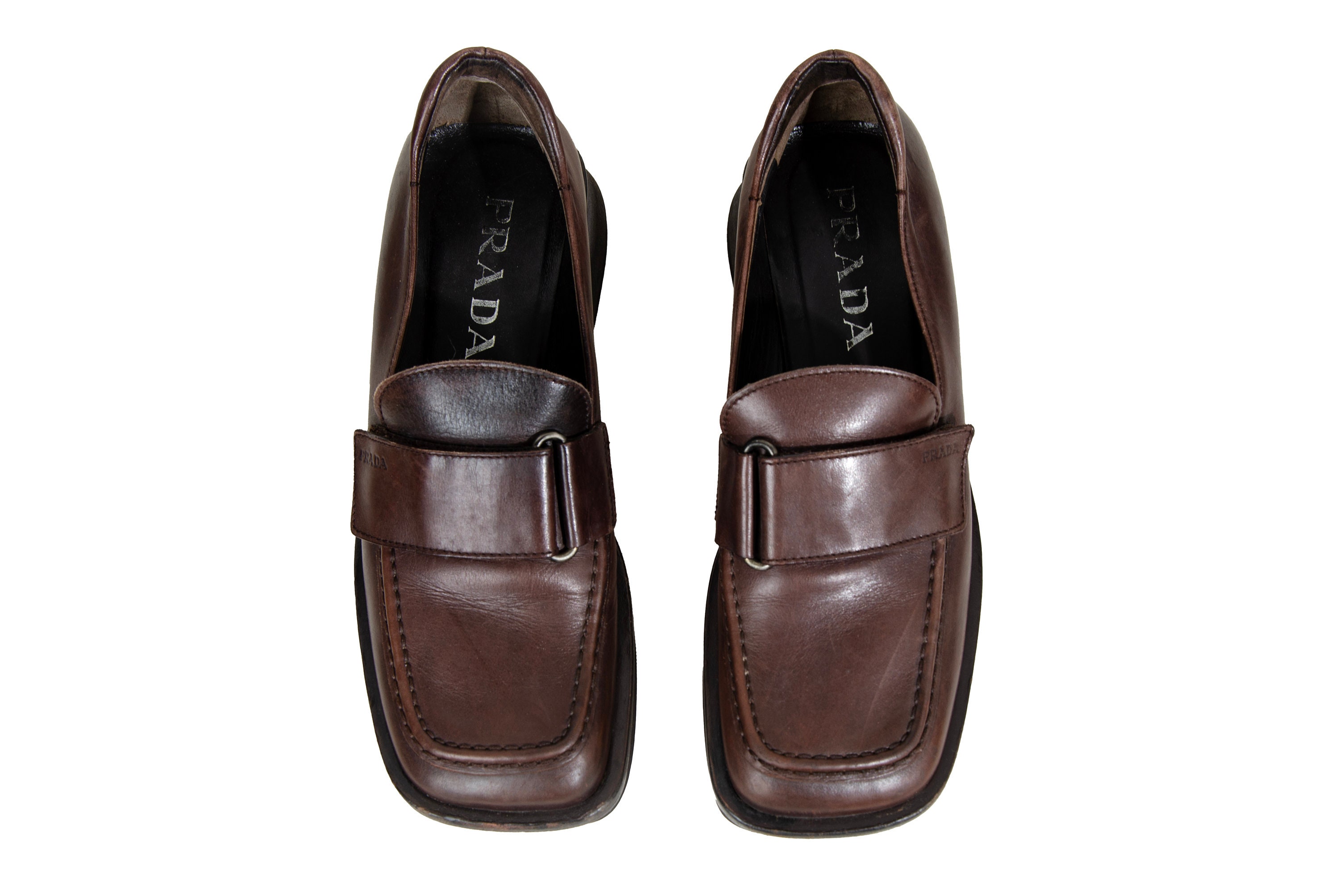 PRADA archive leather loafer / ドレスシューズ archive prada sport leather loafer