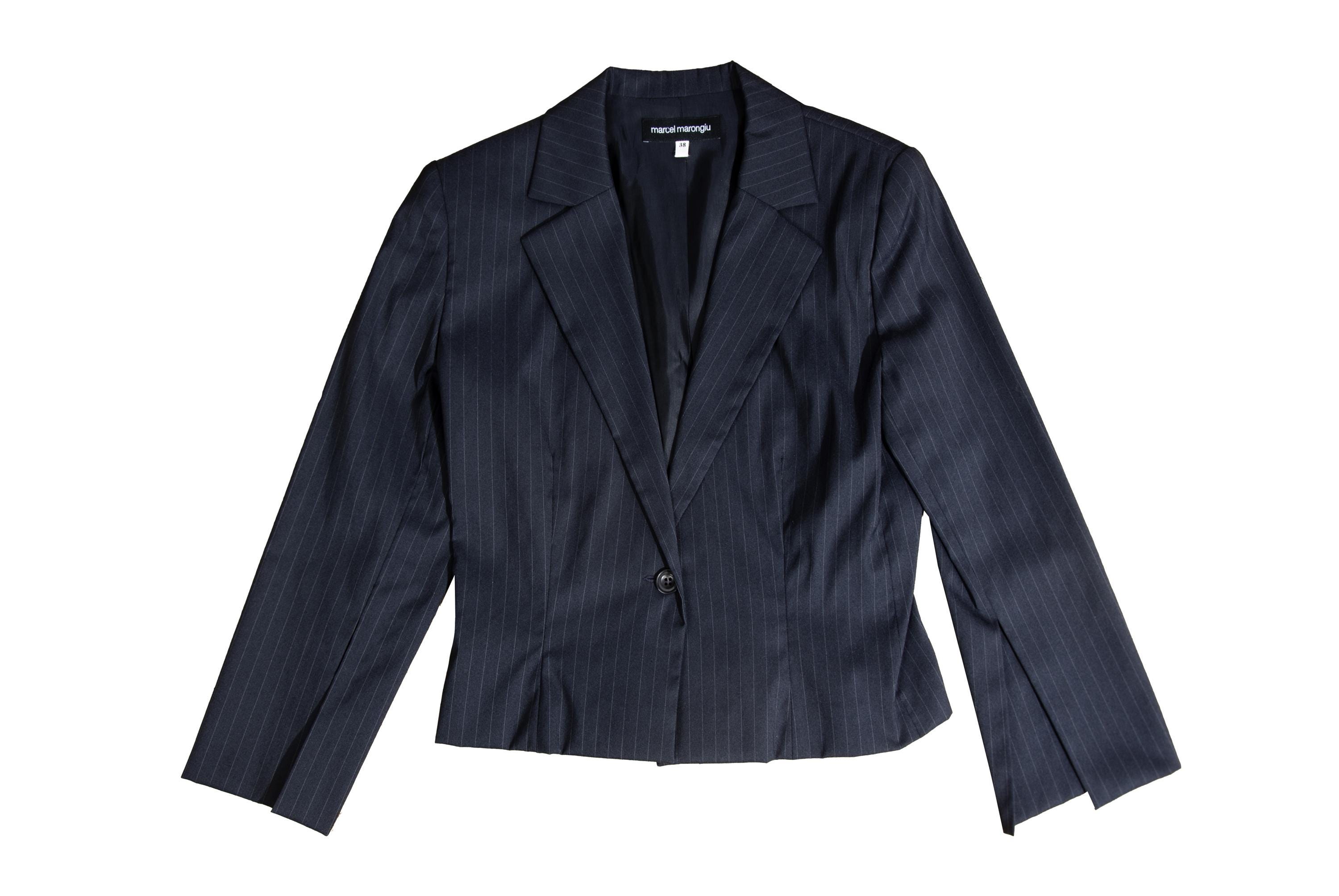 Marcel Marongiu Vintage genuine leather belt women S/S 2002 Marcel Marongiu Two Piece Suit With Black Lace  main image 3