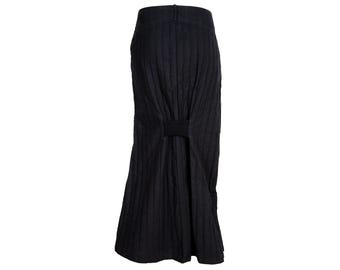 vintage Collection Privée ? jupe longue asymétrique / Fabriquée en Italie