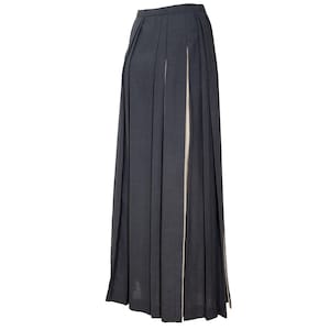 Vintage "IWISH" by Yohji Yamamoto long pleated skirt with contrasting panels / Made in Japan image 7