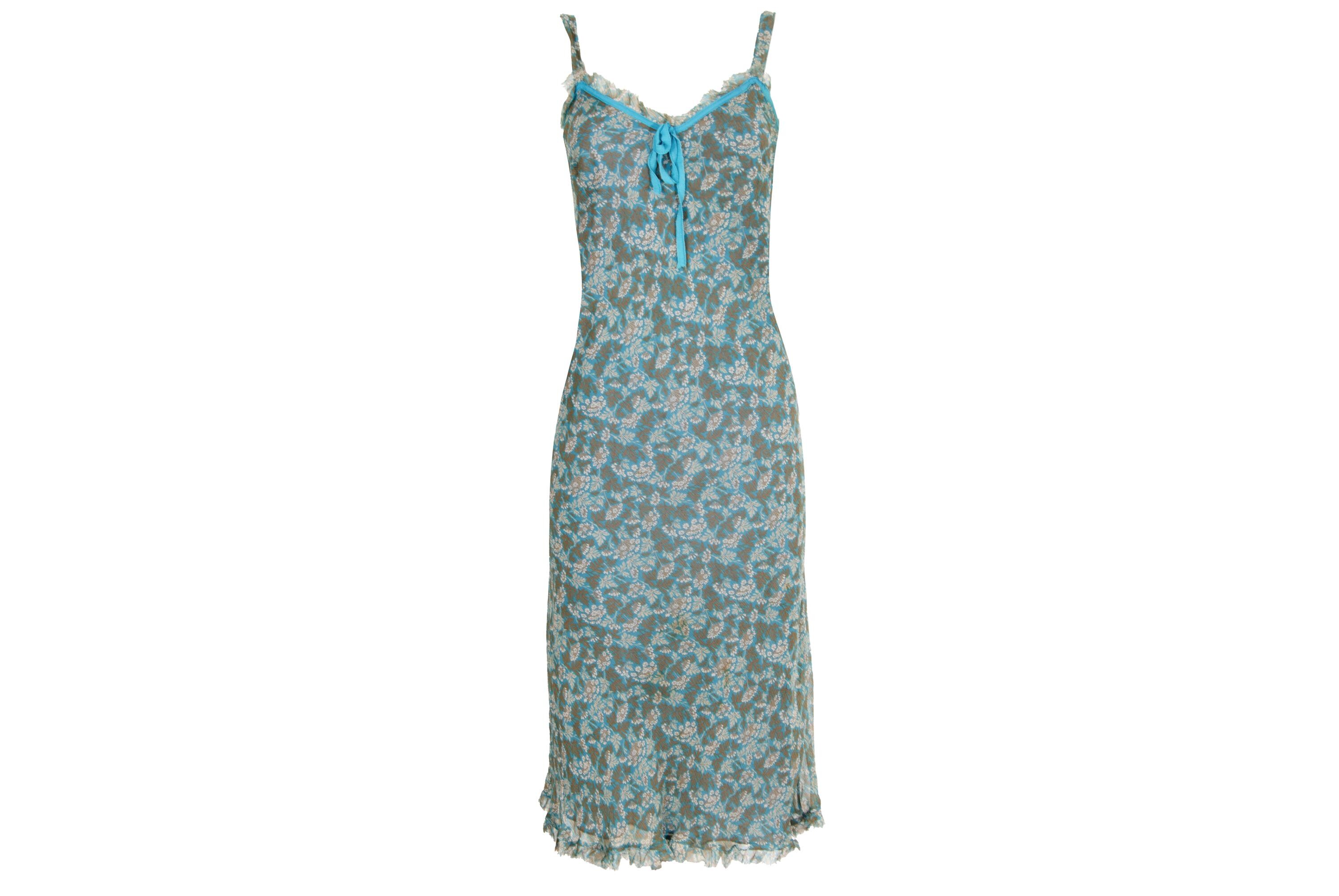 Robe Roberto Cavalli En Soie Noire Brodée - Genou, Taille IT44/US8, Fleurs Jaunes