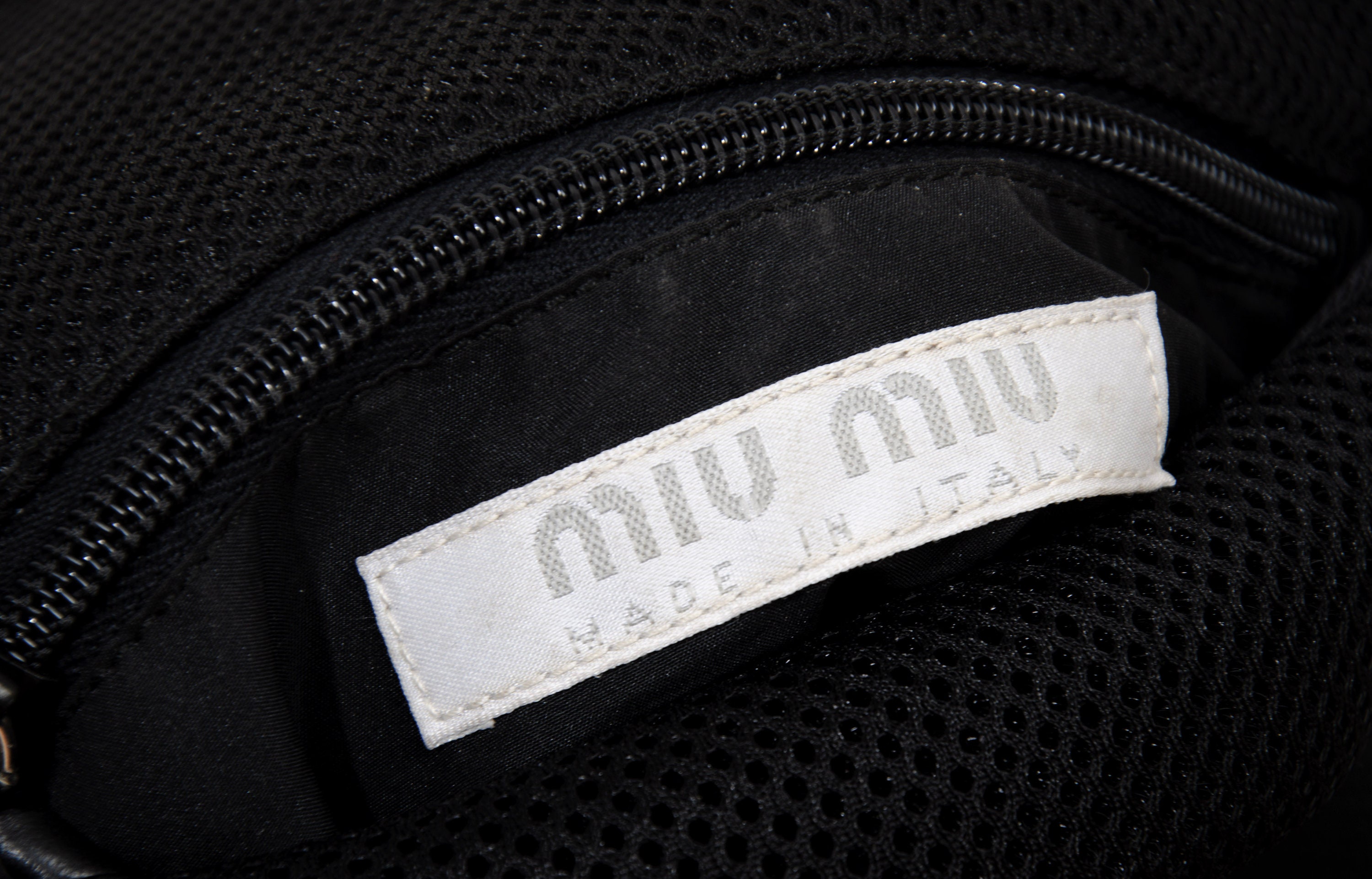 90s Miu Miu Technical Mesh Crossbody Bag / Archive Miu Miu Bag 