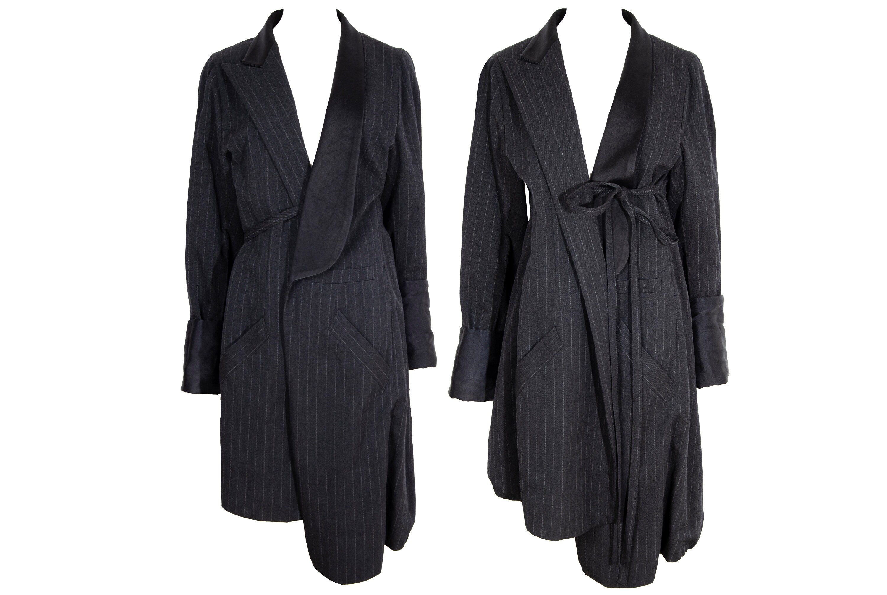 90s Masaki Matsushima Rare Avant Garde Wool Deconstructed Tuxedo 