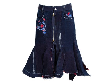 2000s Marithé + François Girbaud Flared Low Waist Jeans / MFG