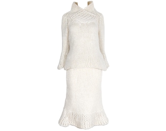 Robe Bustier Ballon Déstructurée Marithé François Girbaud - Taille 42 - Marron - Style Bohème - Italie