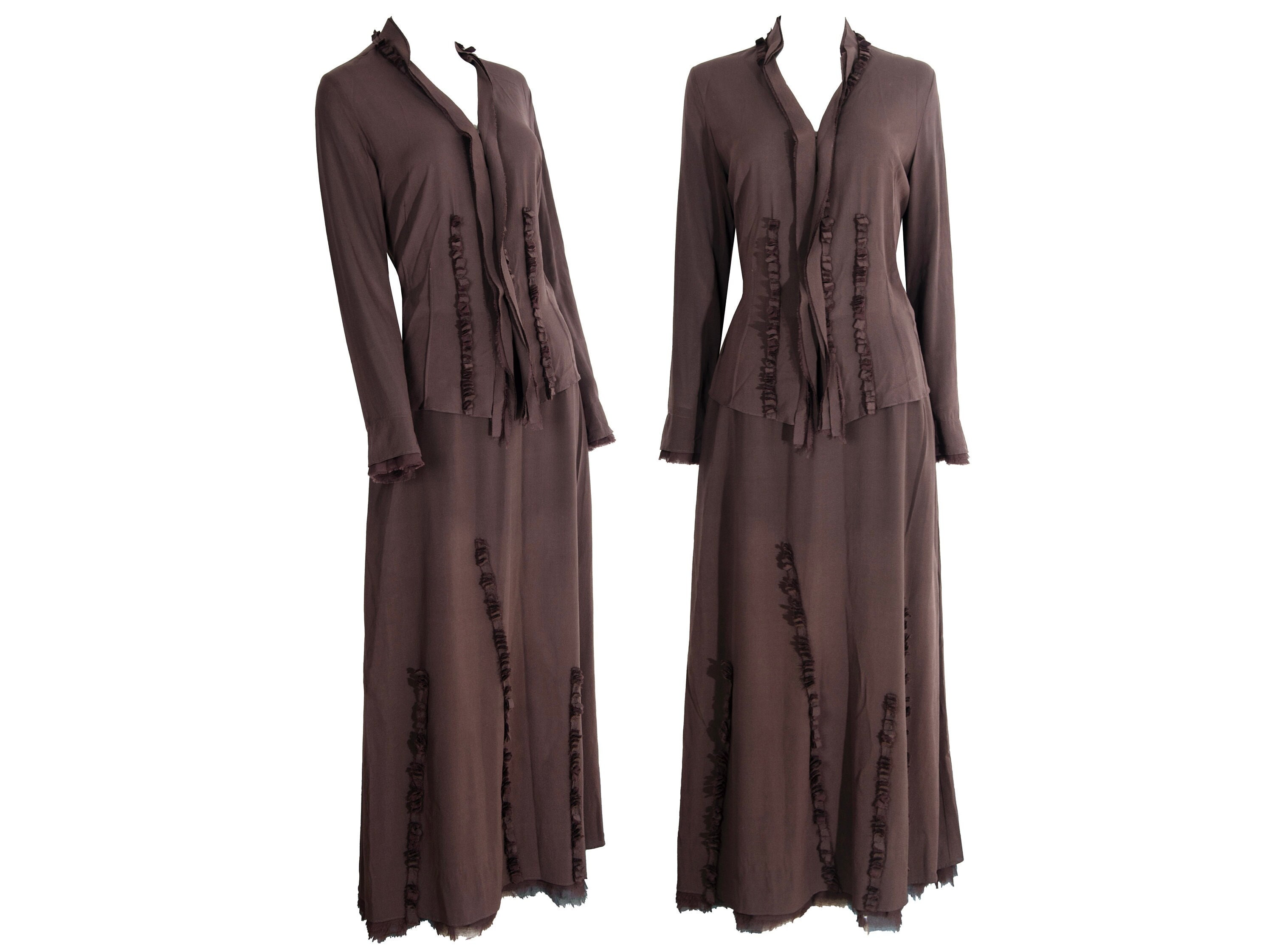 90s Ritsuko Shirahama silk two piece set / Made in Japan