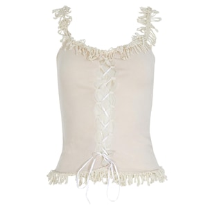 新品 DOLCE&GABBANA Frilled Corset Camisole Dolce and Gabbana for