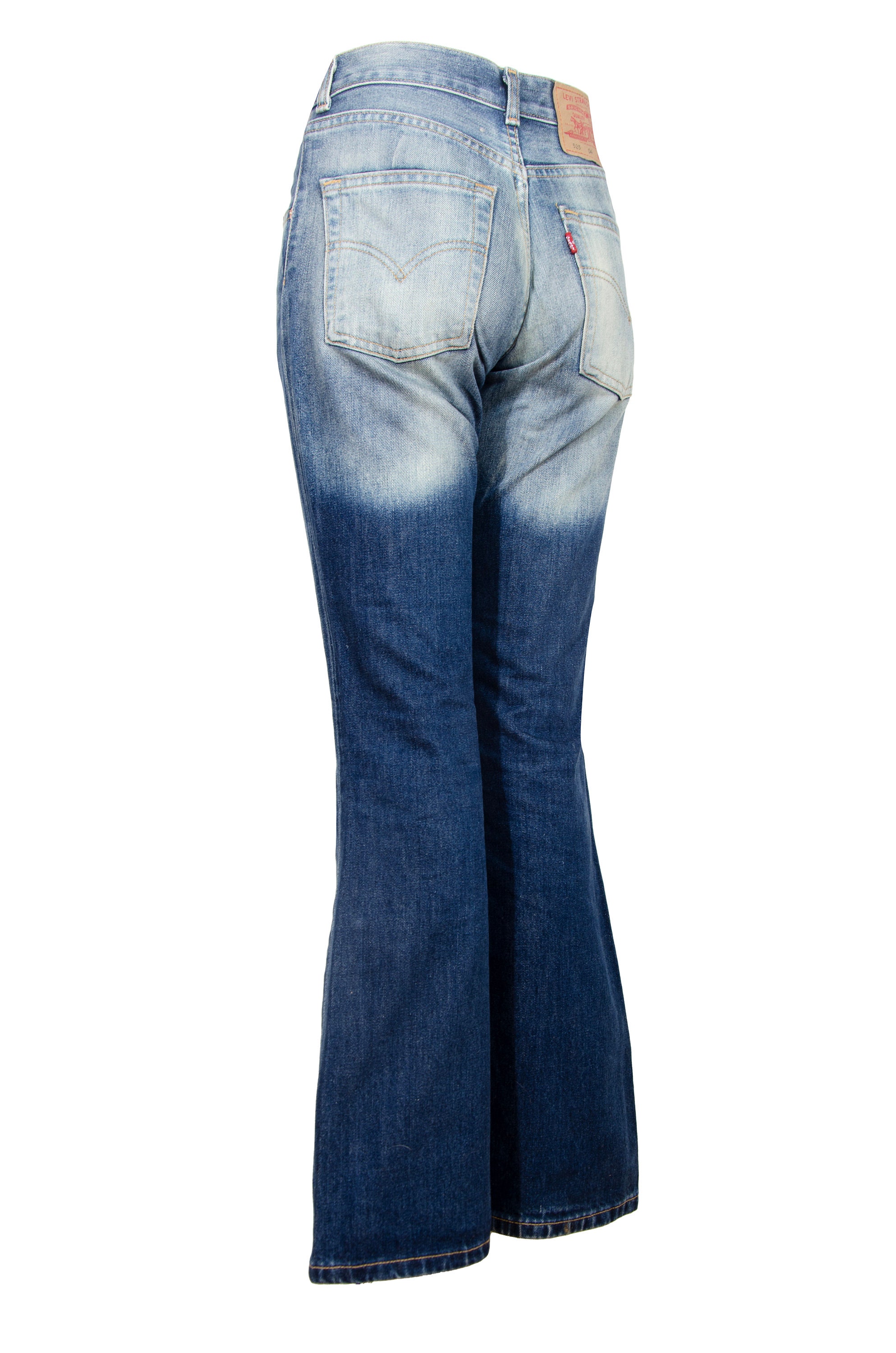 Early 2000s Levi's 525 Flared Jeans / Contrasted Fading Mid