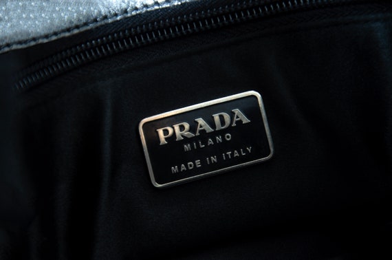 1990s Prada black box leather square tote bag / M… - image 9
