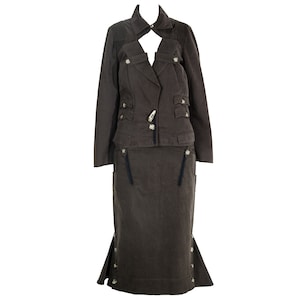 Vintage Gaetano Navarra two piece set / Avant garde jacket & skirt two piece set / Made in Italy
