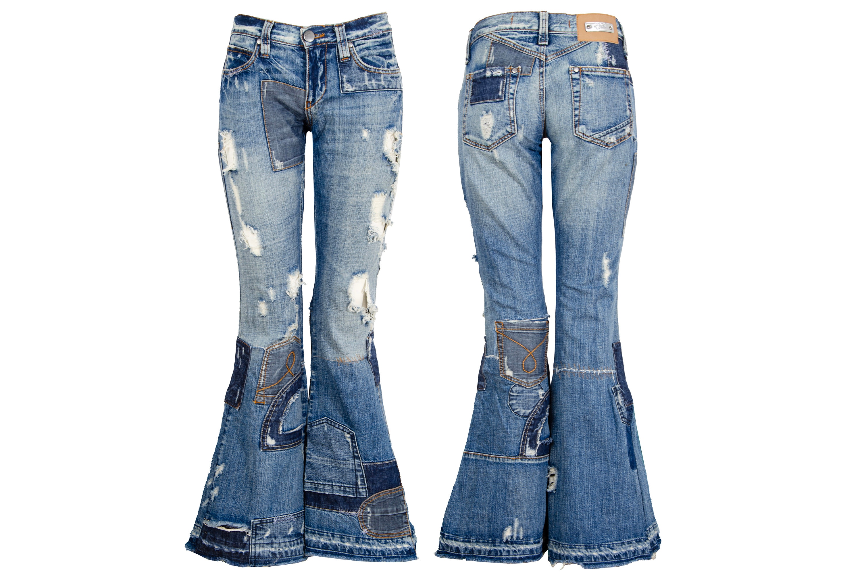 00s archive backlash long flare pants