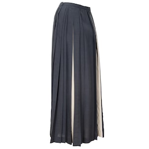 Vintage "IWISH" by Yohji Yamamoto long pleated skirt with contrasting panels / Made in Japan image 9