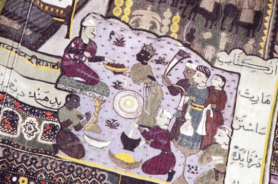 Vintage patchwork print two piece set / Printed j… - image 9