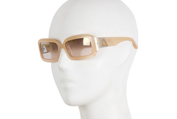 2000s Miu Miu Chunky Frame Rectangular Sunglasses / Vintage
