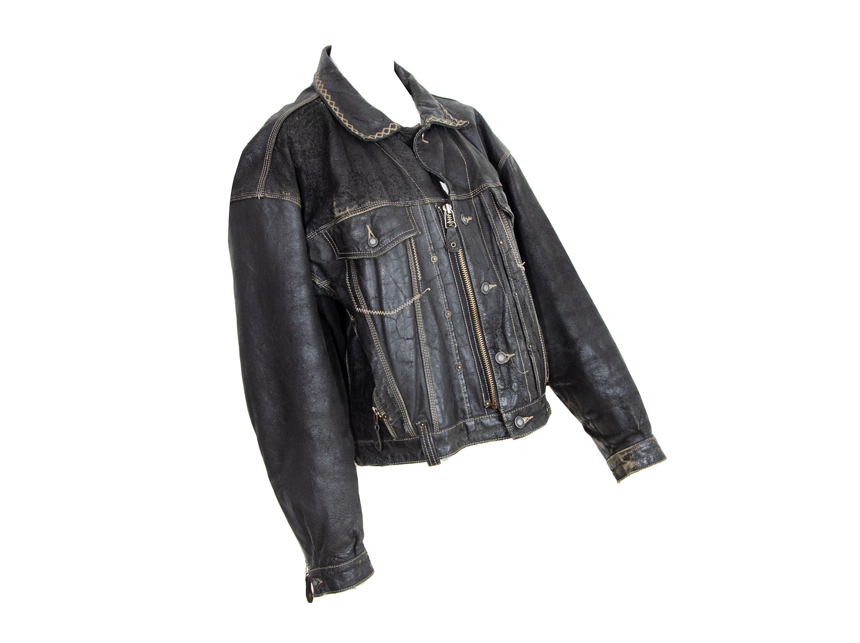 90s Diesel flying Cougar Flight Leather Jacket Vintage Diesel Oversized Dark Brown Distressed Leather Bomber Jacket Etsy
