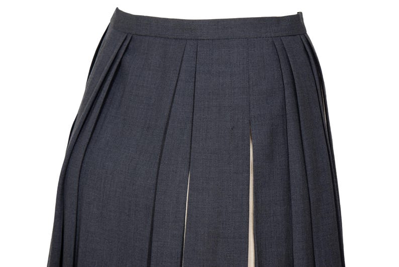 Vintage "IWISH" by Yohji Yamamoto long pleated skirt with contrasting panels / Made in Japan image 11