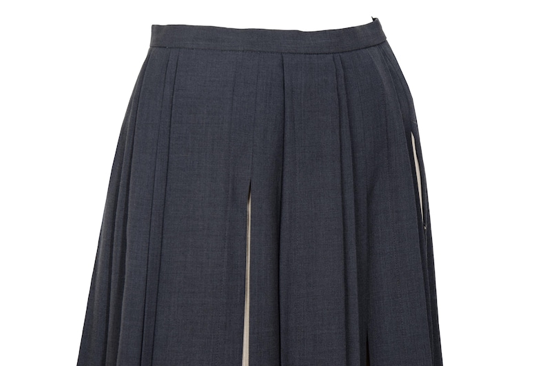 Vintage "IWISH" by Yohji Yamamoto long pleated skirt with contrasting panels / Made in Japan image 10
