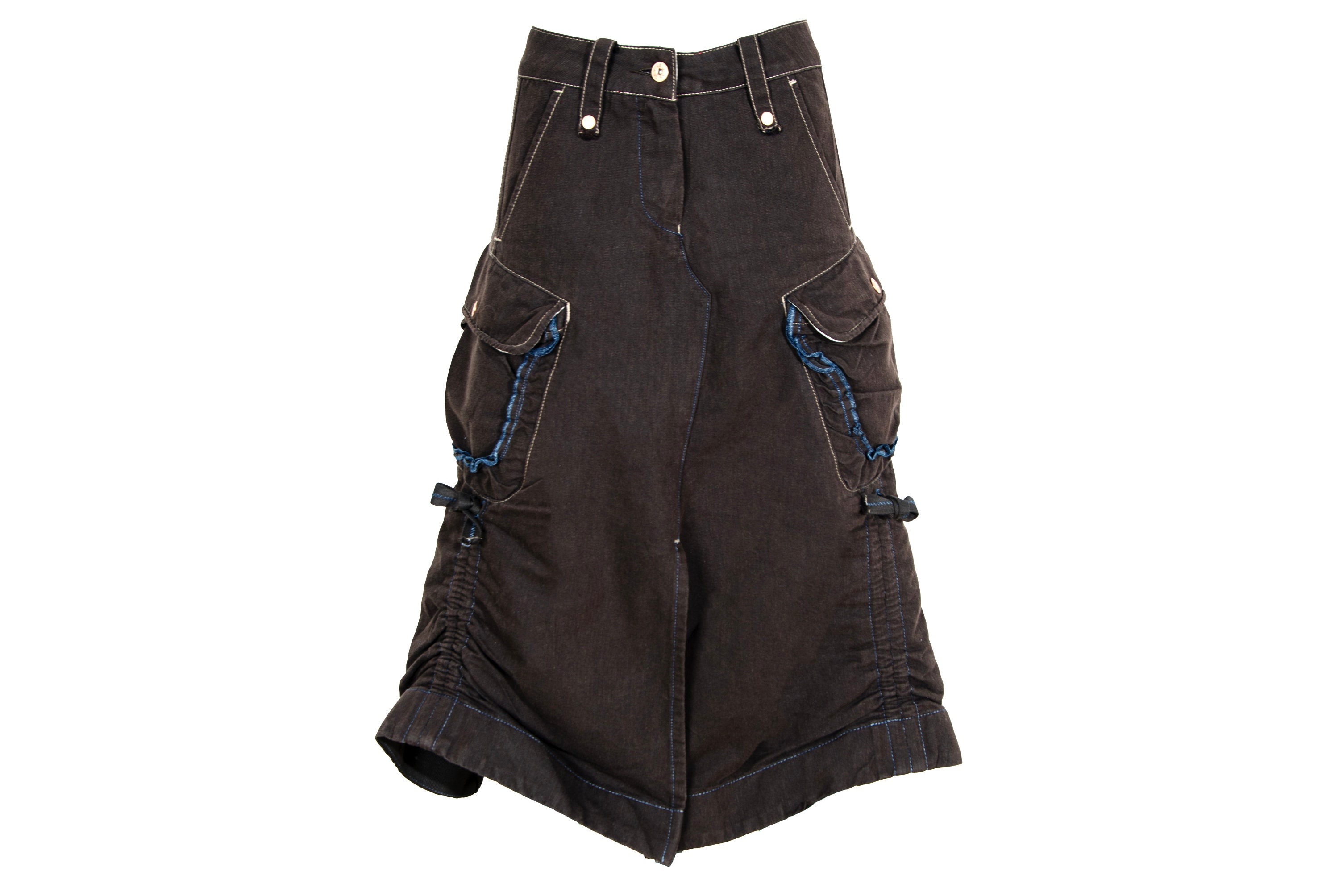 Jupe Salopette Girbaud Noire Déstructurée Boho Avec Volants - Taille 38 - Occasion Excellent état