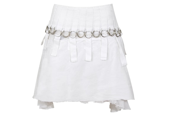 Diesel, S/S 2004 Diesel StyleLab technical mini skirt with mesh lining