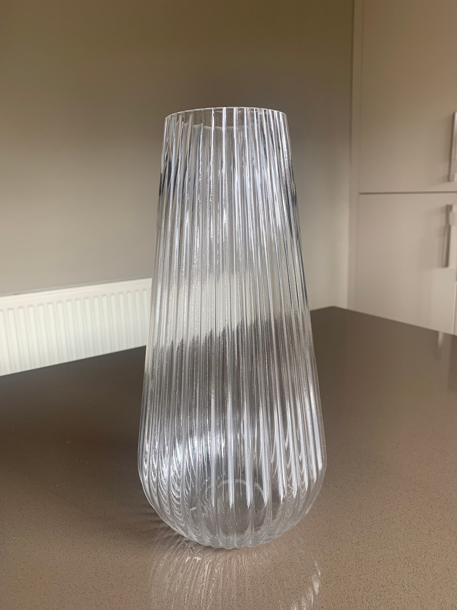 large clear glass vase decor